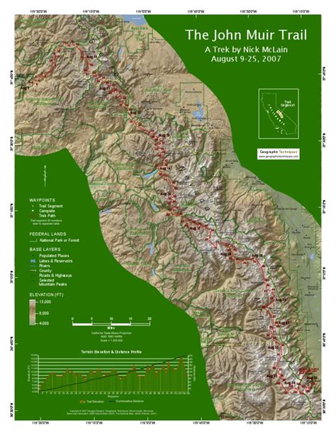 Challenges of Implementing MAP The John Muir Trail Map